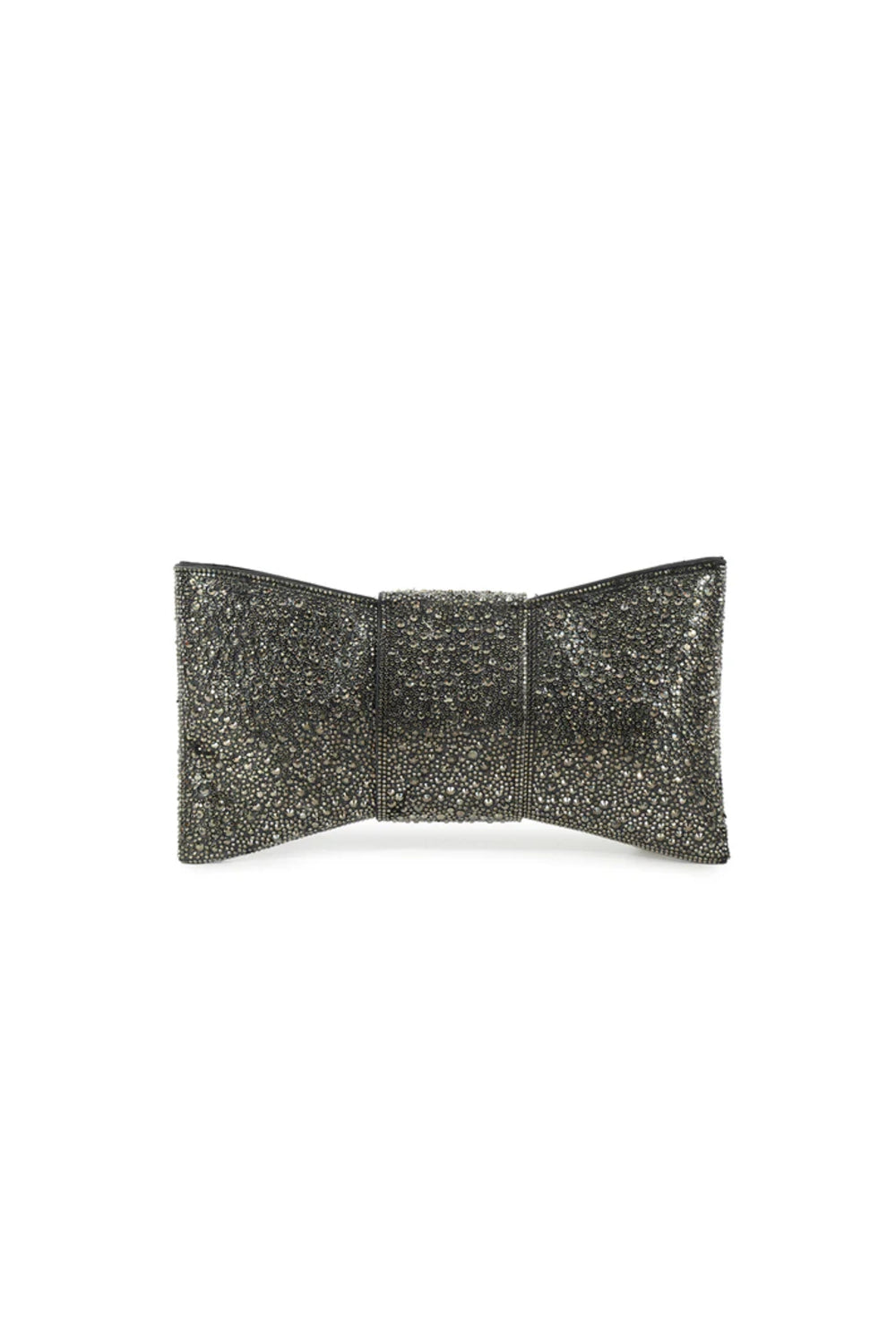 Black Diamante Bow Clutch Bag