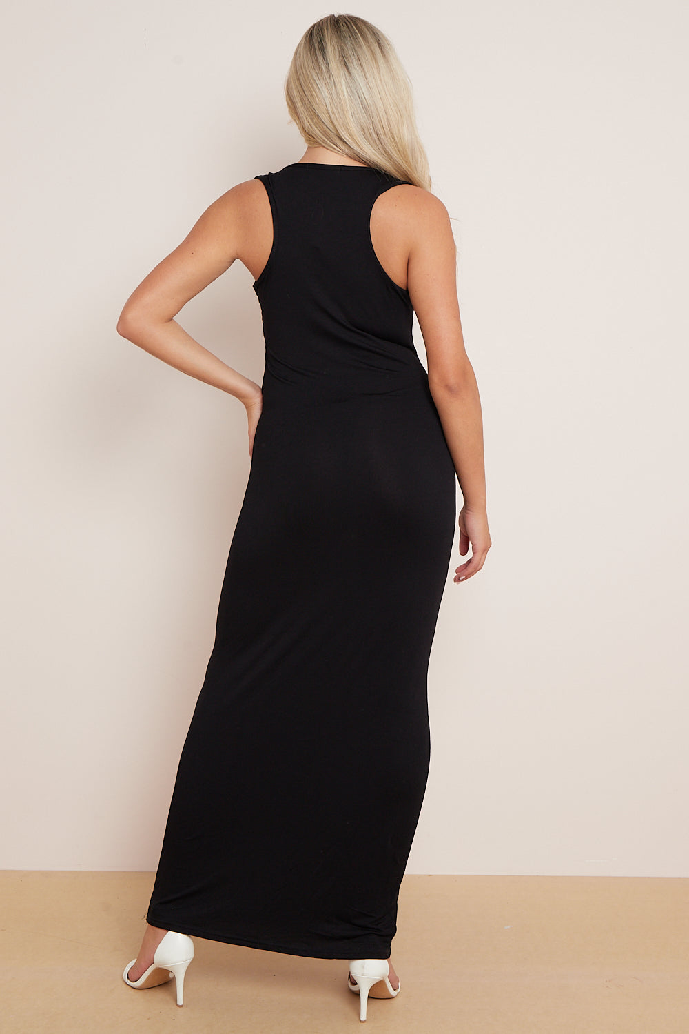 Black Racerback Maxi Dress